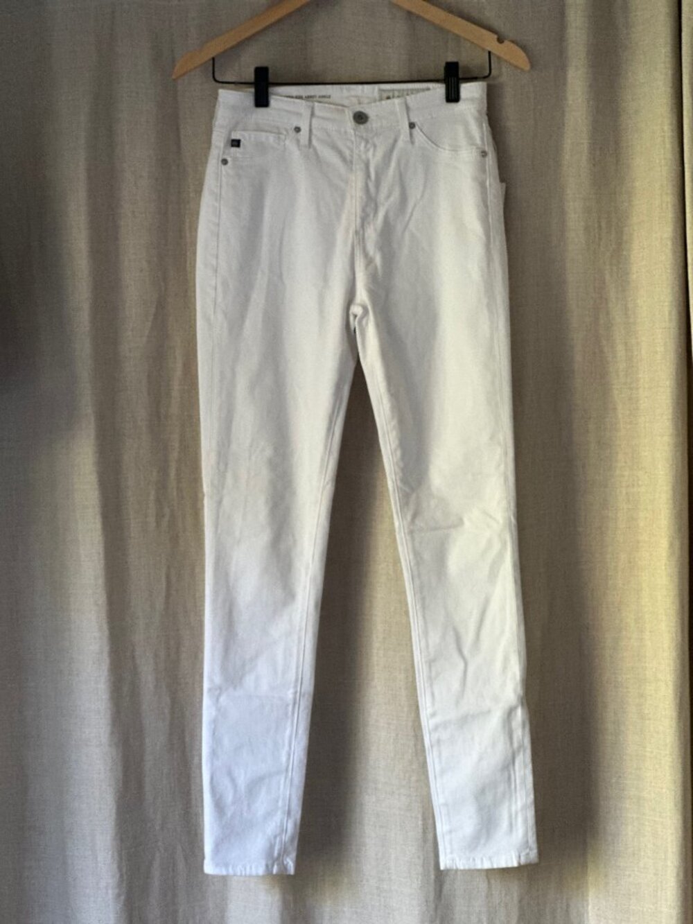 White Jeans by Anthropologie High Rise Abby Ankle